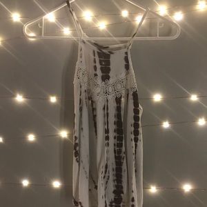 Tank top from charlotte russe white and maroon